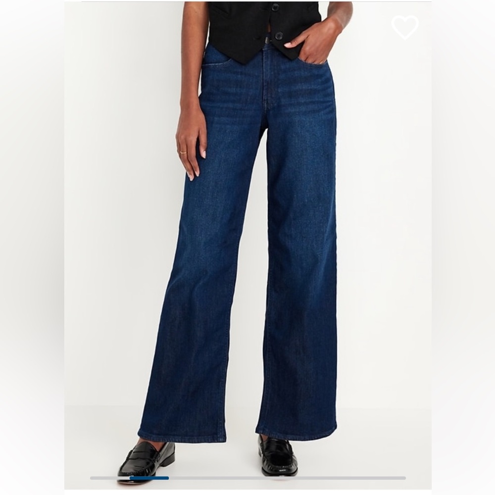 High-Waisted Wow Wide-Leg Jeans Old Navy size 12 regular

Used once